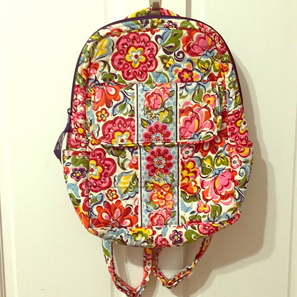 Vera Bradley Backpack Purse Fun Flower Print 💐